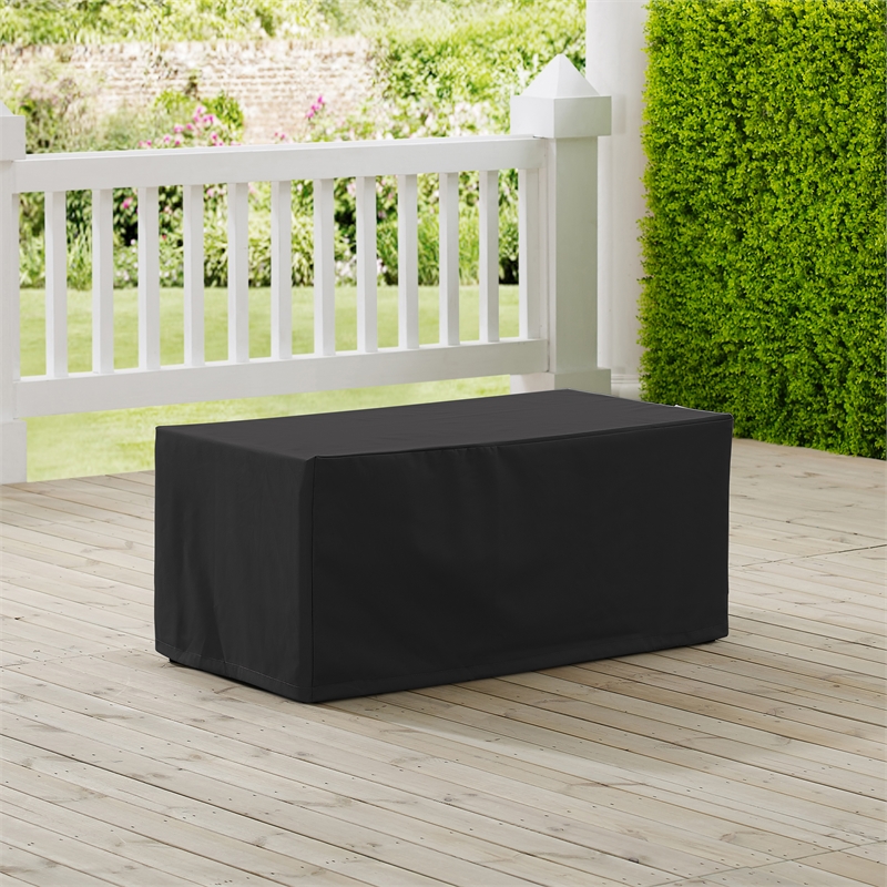 Crosley Furniture Outdoor Coffee Table Furniture Cover in Black