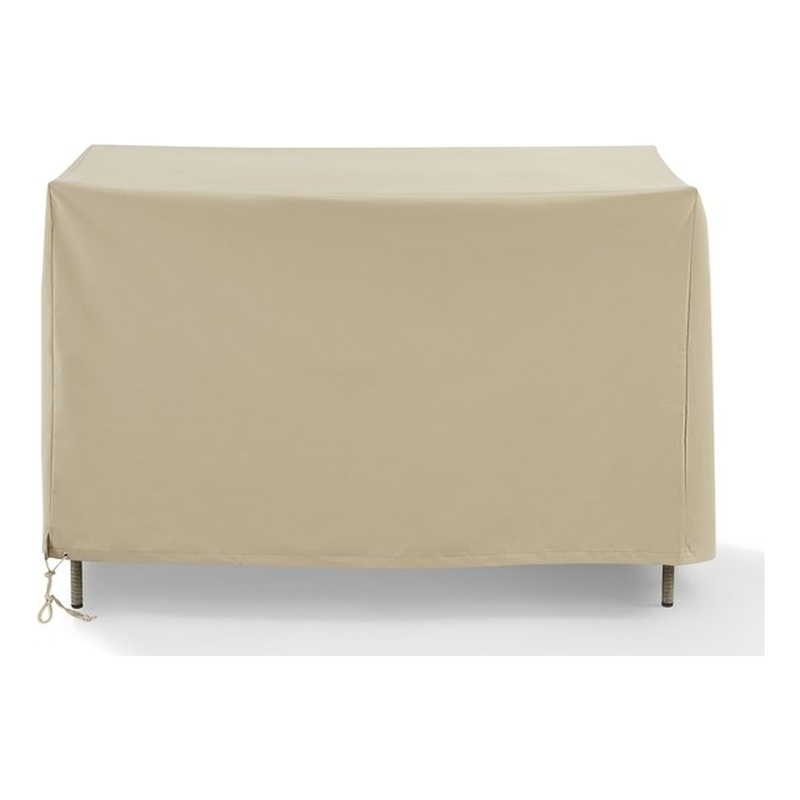 Crosley Furniture Outdoor Storage Deck Box Cover in Tan