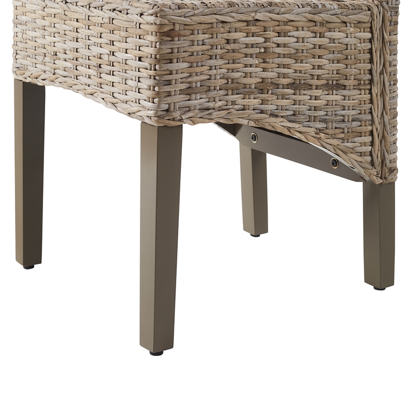 Crosley Furniture Edelyn 2-Piece Dining Chair Set in Kubu Rattan