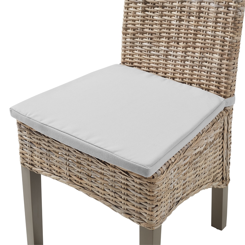 Crosley Furniture Edelyn 2-Piece Dining Chair Set in Kubu Rattan