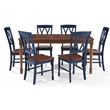 Crosley Furniture Shelby 7-Piece Dining Table Set For 6 in Navy