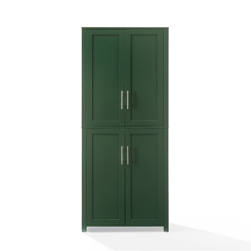 Crosley Furniture Savannah Tall Kitchen Storage Pantry in Green