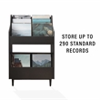 Crosley Furniture Liam 3-Piece Record Player Stand And Vinyl Storage Set Black