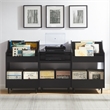 Crosley Furniture Liam 3-Piece Record Player Stand And Vinyl Storage Set Black