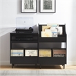 Crosley Furniture Liam 2-Piece Record Player Stand And Vinyl Storage Set Black