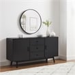 Crosley Furniture Lucas Sideboard in Black