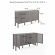 Crosley Furniture Perry Sideboard in Black