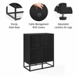 Crosley Furniture Enzo Record Storage Cube Bookcase in Black