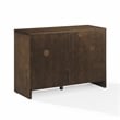 Crosley Furniture Kenji Record Storage Media Console in Dark Brown