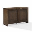 Crosley Furniture Kenji Record Storage Media Console in Dark Brown