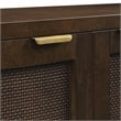 Crosley Furniture Kenji Record Storage Media Console in Dark Brown