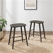 Crosley Furniture Maddox 2-Piece Counter Height Bar Stool Set in Slate