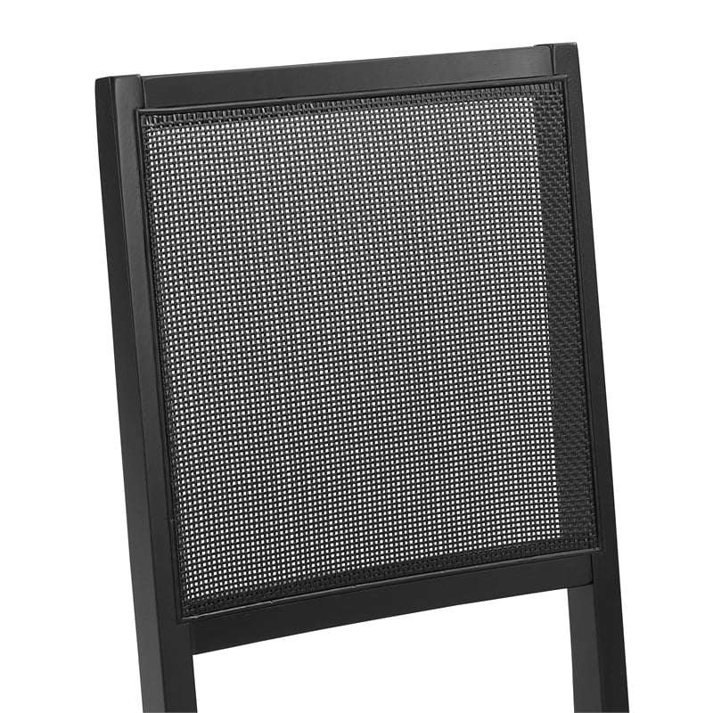 Crosley Furniture Greer 2-Piece Dining Chair Set in Black Ash/Creme