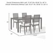 Crosley Furniture Greer 5-Piece Dining Table Set in Black Ash/Creme