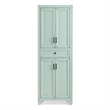 Crosley Furniture Tara Kitchen Storage Pantry in Distressed Seafoam Blue