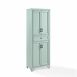 Crosley Furniture Tara Kitchen Storage Pantry in Distressed Seafoam Blue