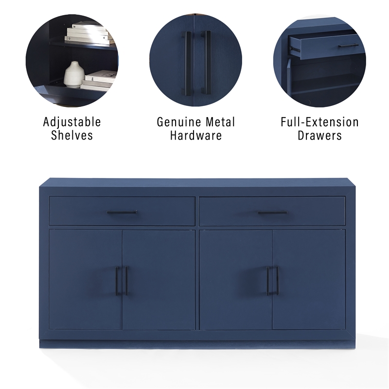 Crosley Furniture Isla Sideboard in Navy