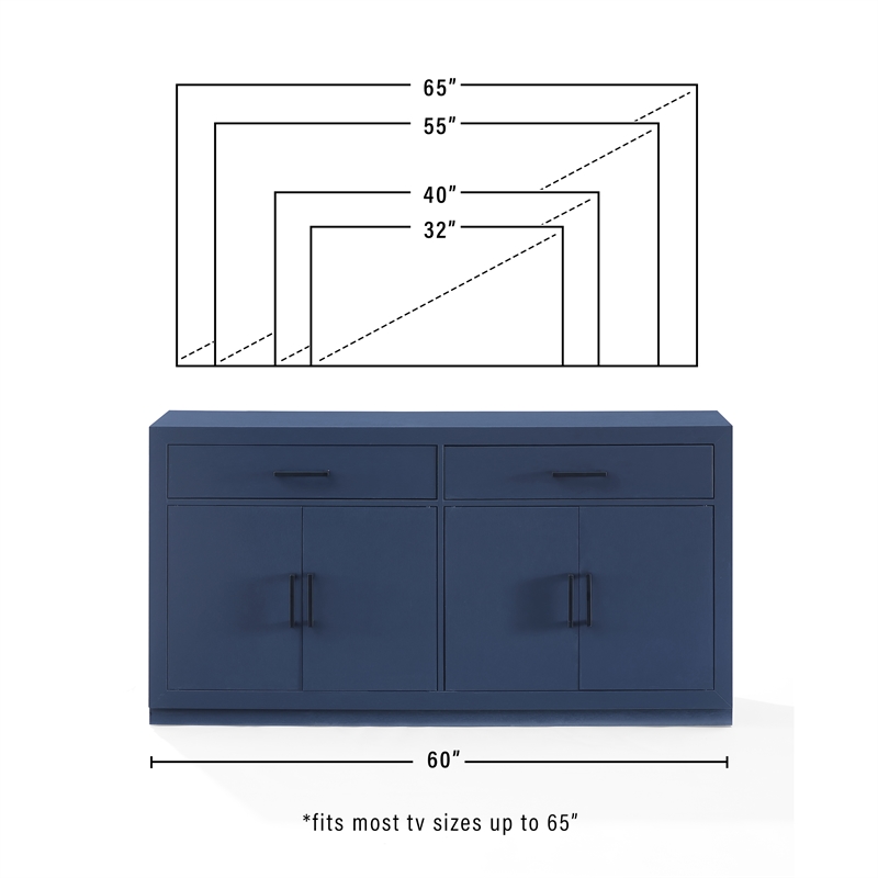 Crosley Furniture Isla Sideboard in Navy