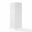 Crosley Furniture Roarke Corner Kitchen Storage Pantry Cabinet in White
