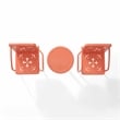 Crosley Furniture Azalea 3Pc Retro Outdoor 2 Chair & Table Set in Coral Gloss