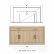 Crosley Furniture Isla Sideboard in Ash