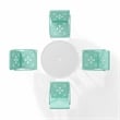 Crosley Furniture Azalea 5Pc Round Retro Outdoor Dining Set in Aqua/White Satin