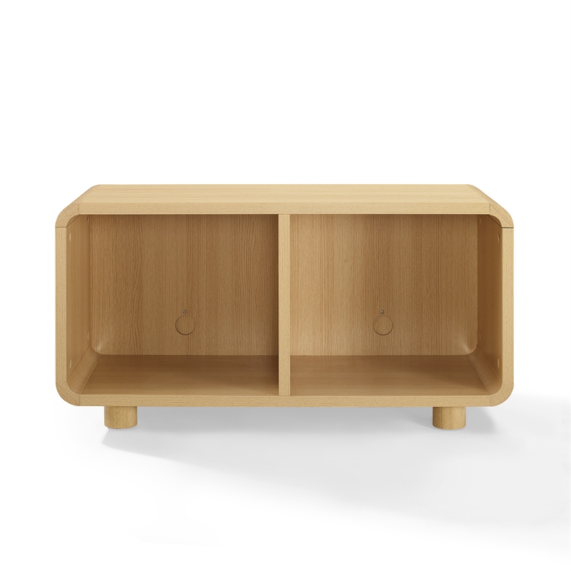 Crosley Furniture Zoe Medium Record Storage Console in Ash