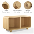 Crosley Furniture Zoe Medium Record Storage Console in Ash
