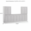 Crosley Furniture Marco 3-Piece Sideboard And 2 Pantry Set in Ash