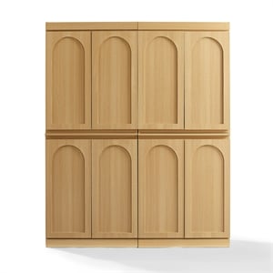 Crosley Furniture Marco 2-Piece Kitchen Pantry Storage Cabinet Set in Ash