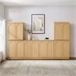 Crosley Furniture Marco 3-Piece Entertainment Center in Ash