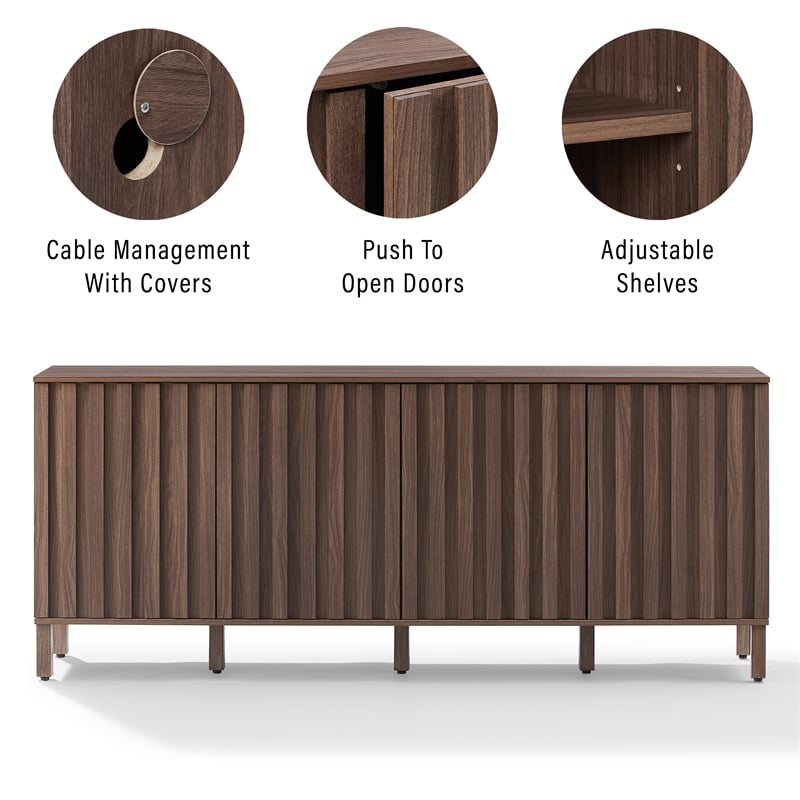 Crosley Furniture Marlowe Sideboard in Walnut