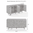 Crosley Furniture Levi Sideboard in Maple