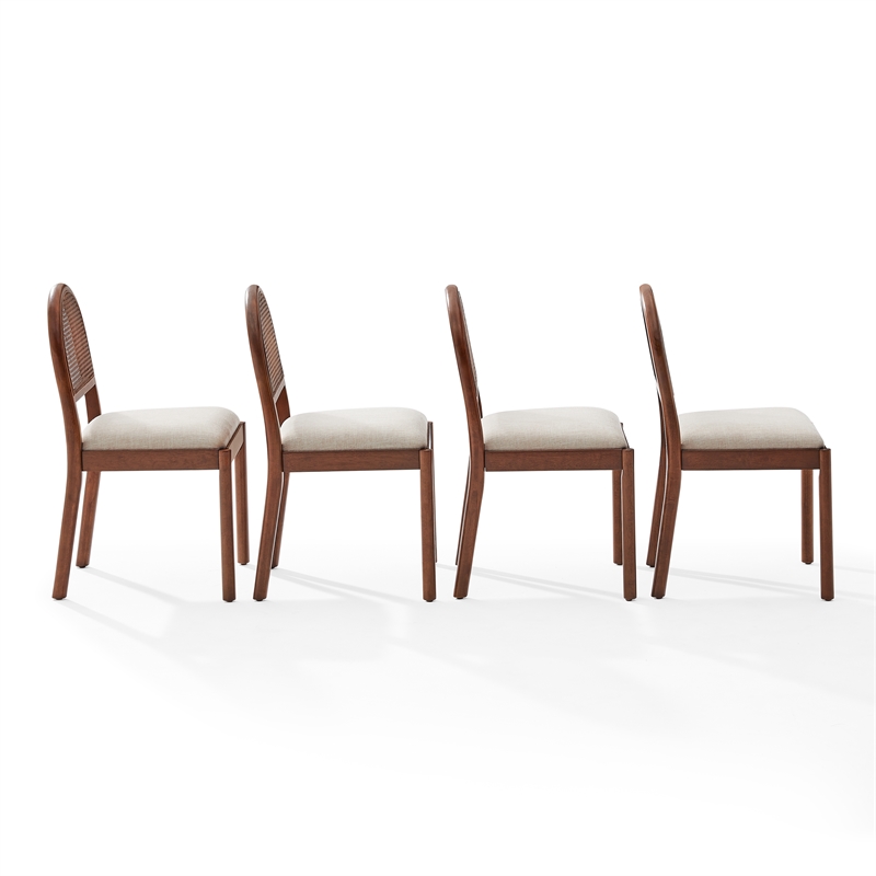 Crosley Furniture Kennedy 4-Piece Dining Chair Set in Walnut