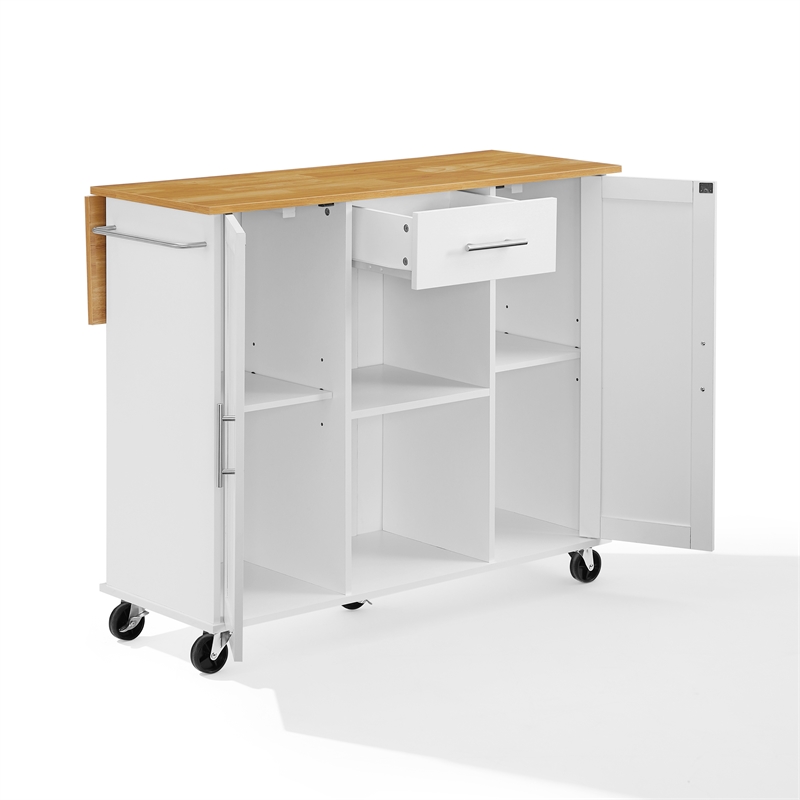 Crosley Furniture Stella Kitchen Cart in White