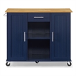Crosley Furniture Stella Kitchen Cart in Navy