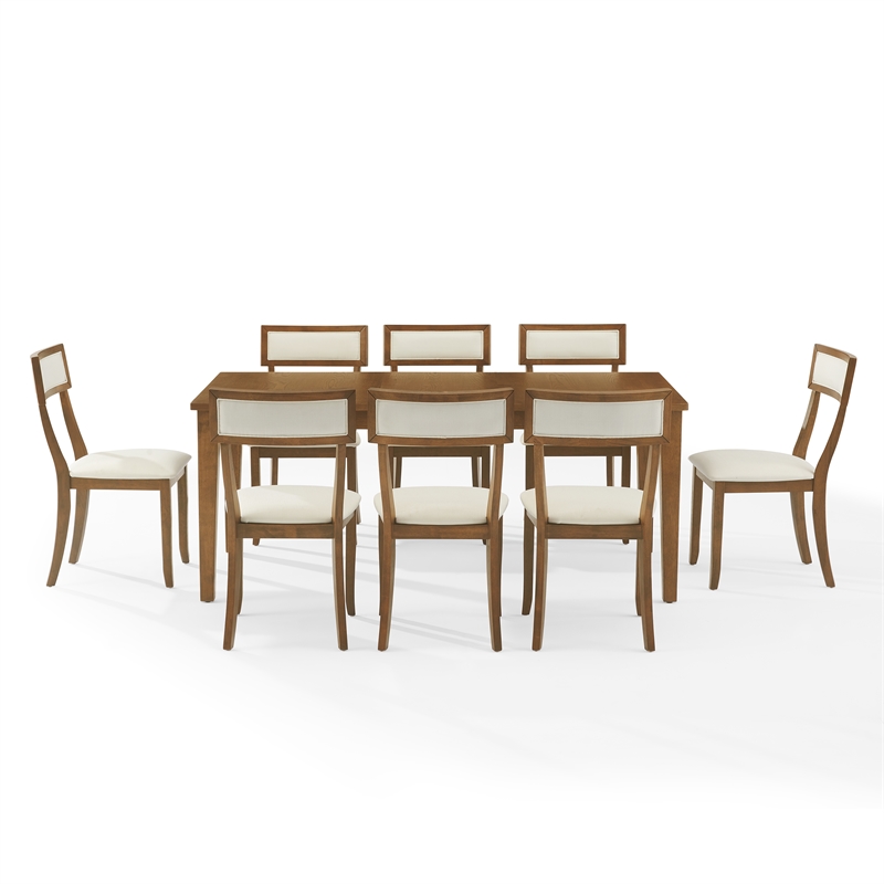 Crosley Furniture Alessia 9-Piece Dining Table in Brown
