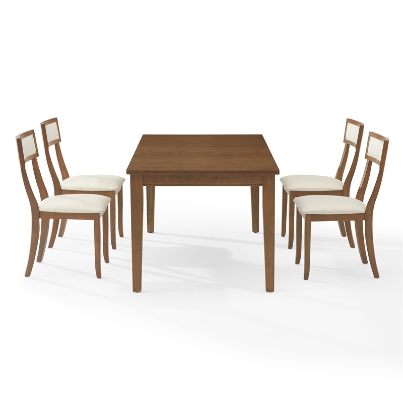 Crosley Furniture Alessia 5-Piece Dining Table in Brown