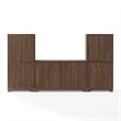 Crosley Furniture Naomi 3-Piece Sideboard And Pantry Set in Walnut