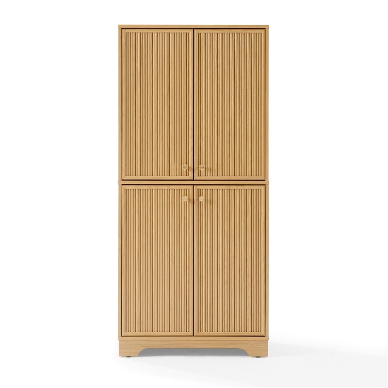 Crosley Furniture Naomi Kitchen Storage Pantry in White Oak