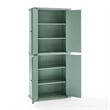 Crosley Furniture Holbrook Kitchen Storage Pantry Cabinet in Seafoam Blue