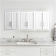 Crosley Furniture Savannah 3Pc Wall Storage Cabinet in White