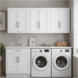 Crosley Furniture Savannah 3Pc Wall Storage Cabinet in White