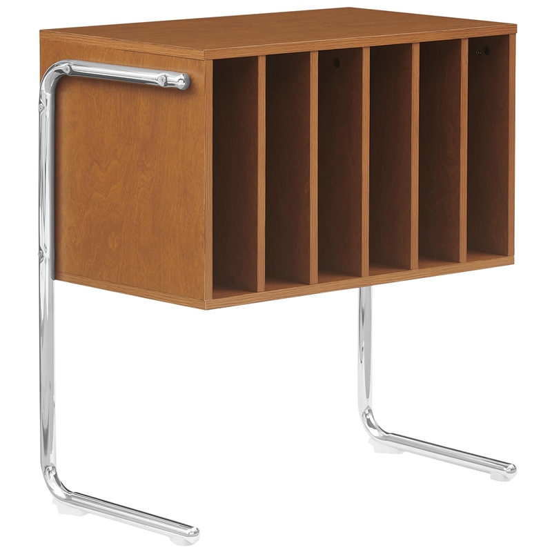 Crosley Lily Record Player Stand With Vinyl Storage in Walnut