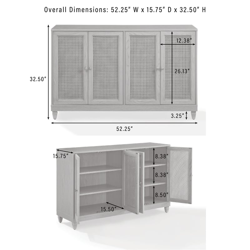 Crosley Katia Sideboard in Driftwood