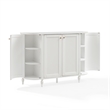 Crosley Furniture Monique Curved Sideboard in Ddistressed White