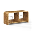 Crosley Furniture Ingrid Medium Record Player Stand With Vinyl Storage in Maple