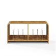 Crosley Furniture Ingrid Medium Record Player Stand With Vinyl Storage in Maple