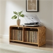 Crosley Furniture Ingrid Medium Record Player Stand With Vinyl Storage in Maple