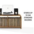 Crosley Furniture Ingrid Medium Record Player Stand With Vinyl Storage in Maple
